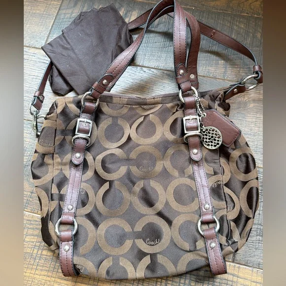 Coach Alexandra brown satchel bag - Picture 1 of 7